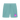 Teal Monstera Shorts Front